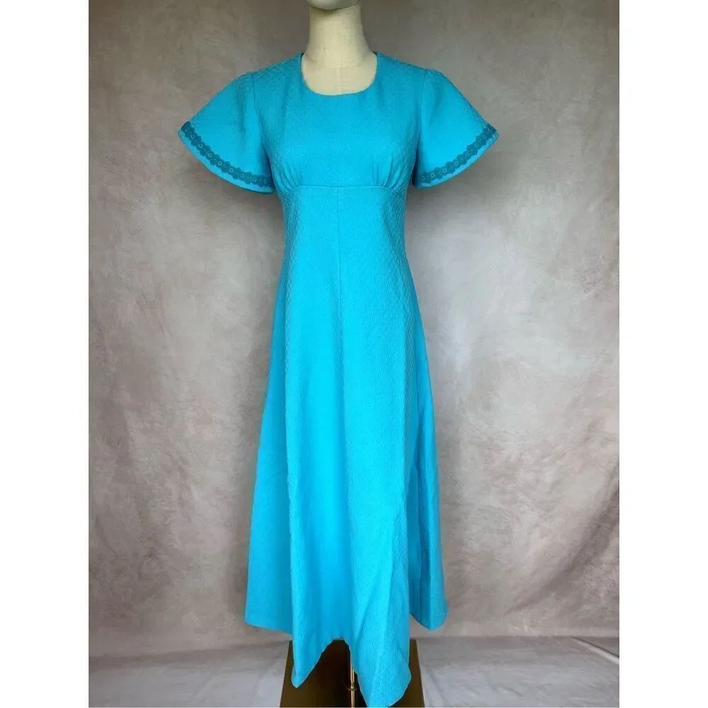 Vintage Mod 1960s Maxi Dress